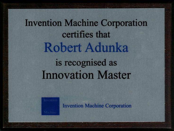 Innovation Master Schild